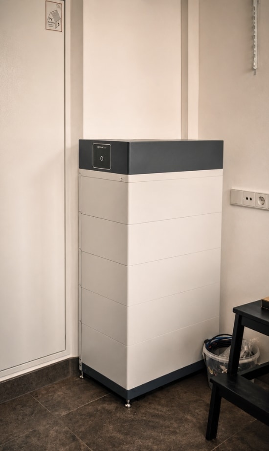 Modularer Stromspeicher für eine Photovoltaikanlage in einem Einfamilienhaus